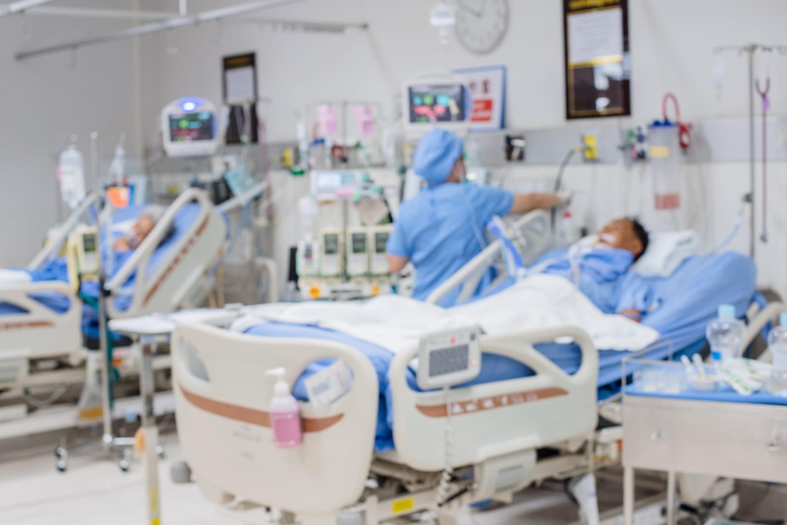 Healthcare in a hospital ICU setting